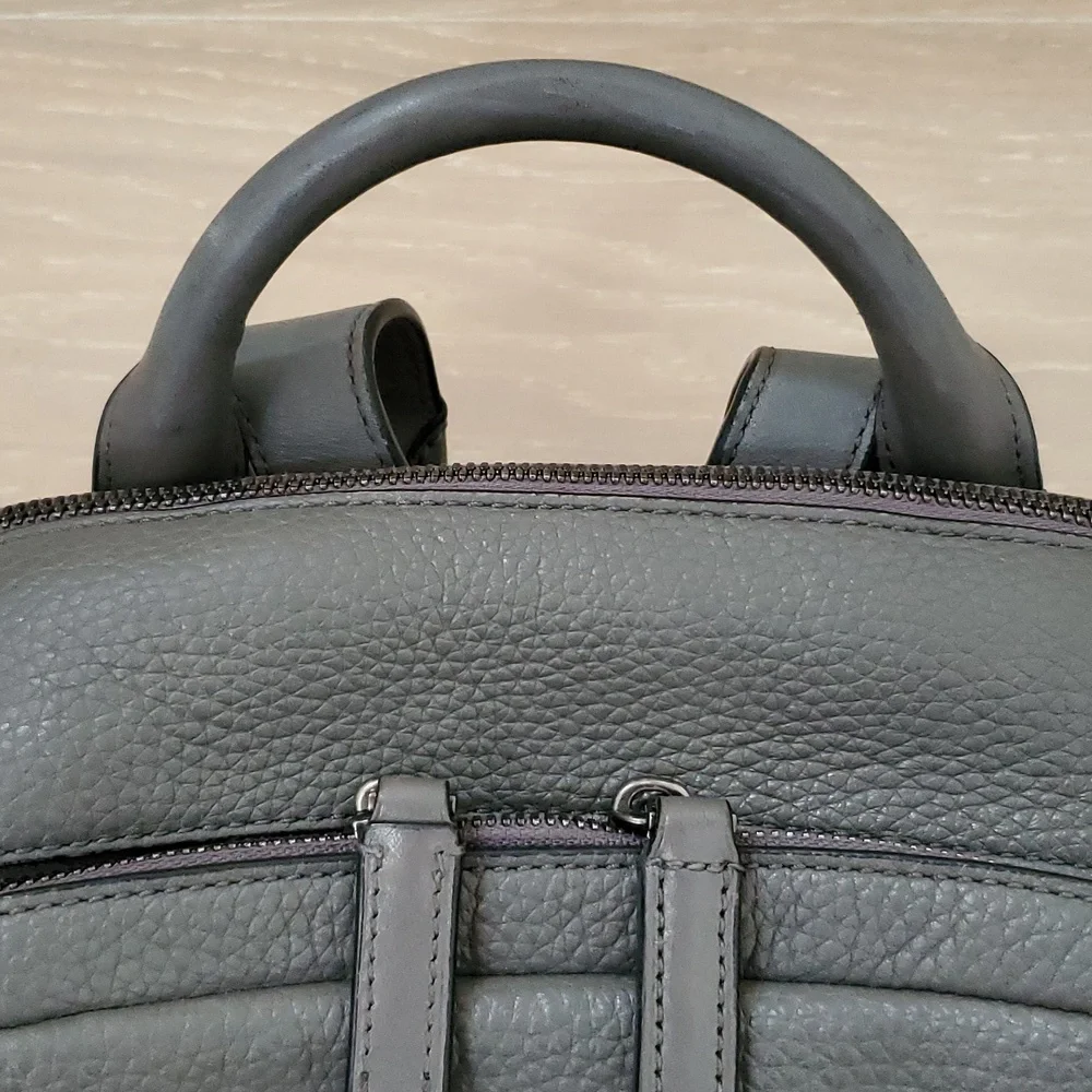 Tumi Landon Alcott Fine Leather Backpack in Gray